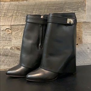 Givenchy Shark-Lock Wedge Booties